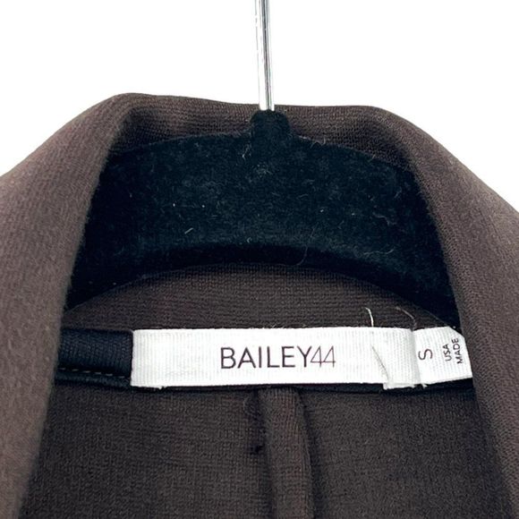 Revolve Bailey 44 Hacker Jacket Buttoned Ponte Knit Faux Leather Sleeve Size S - Picture 6 of 7